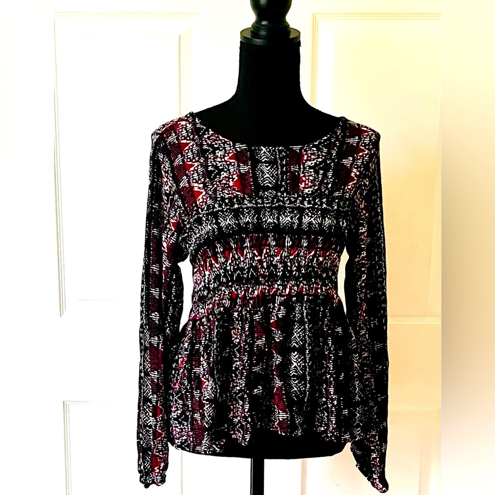 Kendall + Kylie Rouched Baby Doll Top